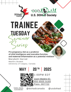 Trainee Tuesday Seminar on May 20th 2025 at 1 pm EDT
